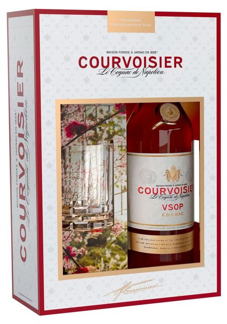 Коньяк Courvoisier VSOP 4 года Франция, 0,7 л + стакан