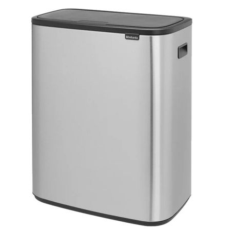 Ведро для мусора Brabantia Bo Touch Bin с крышкой 60 л металл стальное матовое кнопка открытия багажника для ford focus mk3 iii 2010 2014 замена открывания крышки багажника