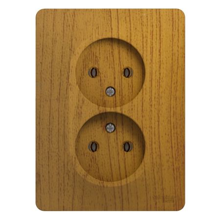 Розетка Systeme Electric Glossa встраиваемая дуб (GSL000520) розетка двойная встраиваемая systeme electric glossa графит