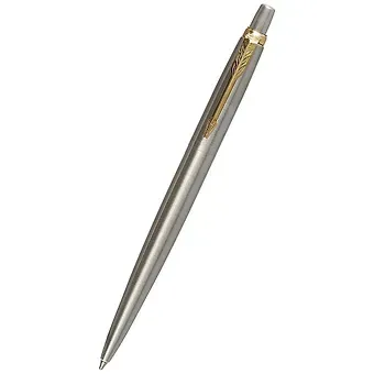 Ручка шариковая Parker, Jotter Stainless Steel GT, подарочная синяя