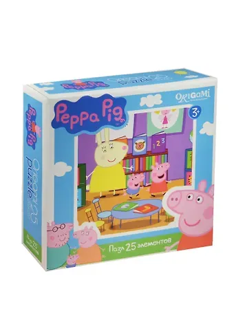 Пазл Оригами 25эл 212*212мм Peppa Pig 01583
