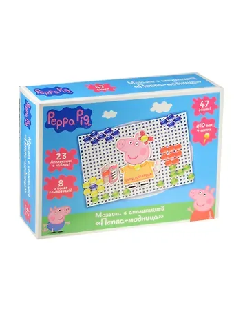 Набор для творчества, т.м. Peppa Pig, Мозаика с аппликацией Пеппа-модница