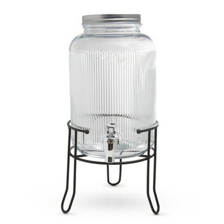 Диспенсер для напитков Fissman стеклянный с подставкой 3,9 л