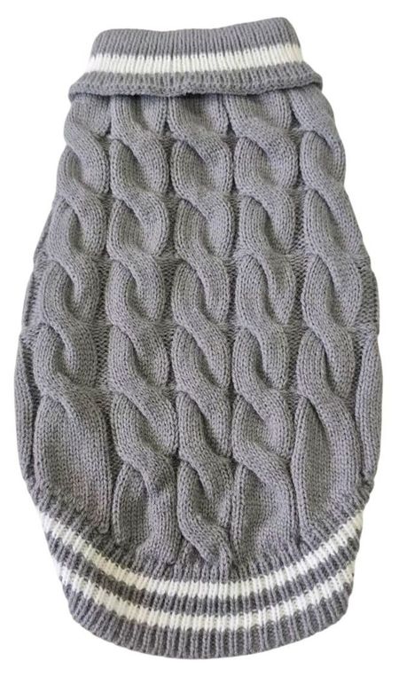 Свитер новогодний для животных серый