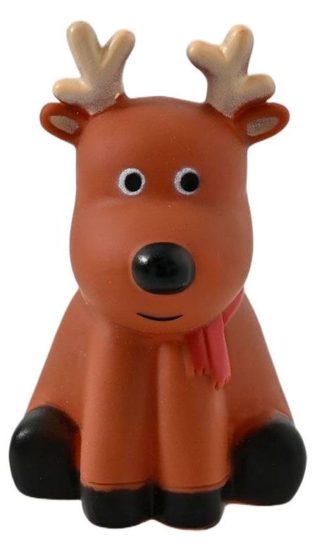 Игрушка для собак новогодняя Олень, 9 см