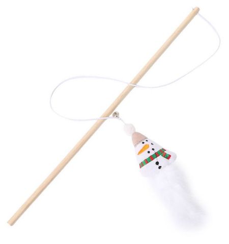 Игрушка-дразнилка новогодняя для кошек, 40 см