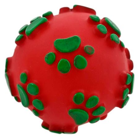 Игрушка для собак новогодняя Мяч, 7,5 см