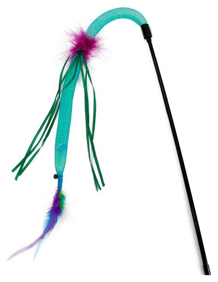 Игрушка-дразнилка для кошек синяя, 46 см людмила вагурина учись играя