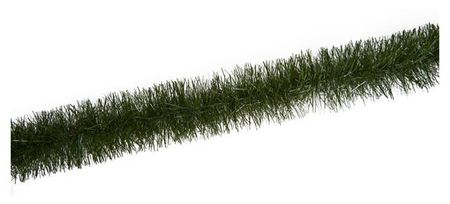 Мишура Зимняя сказка Новогоднее настроение зеленая d 8 см, 2 м