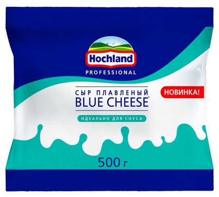 Сыр плавленый Hochland Professional Blue Cheese для соуса 45% БЗМЖ, 500 г