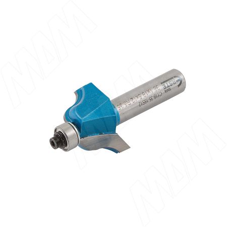 Фреза профильная с нижним подшипником D=35 H=18,5 S=12 Z=2 R1=6,35 подшипник 9,53 (C118-35-18S12) yusun 1 шт 8 мм классическая фреза с нижним подшипником деревообрабатывающая фреза для дерева твердосплавная фреза