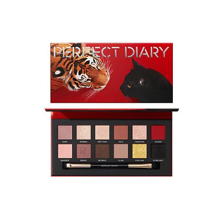 Палетка PERFECT DIARY Тени для век Golden Tiger and Ink Cat