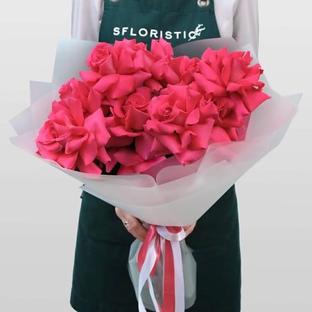 Букет живых цветов STUDIO FLORISTIC Букет из Роз «Фламинго» фоторамка для фотобудки фламинго weigao