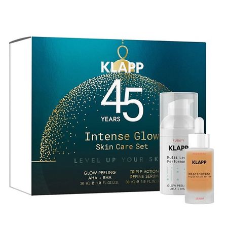 Набор средств для лица KLAPP COSMETICS Рождественский набор  Intense Glow Skin Care  45+ рождественский проектор снежинок generic