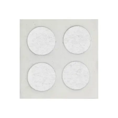 Накладка на мебельные ножки KONSENSA 35 мм круглые фетр цвет белый 4 шт.