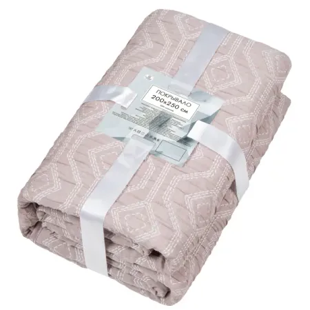 Покрывало Венера 200x250 см микрофибра цвет серо-розовый ошейник для собак foxie velvet l дымчато розовый