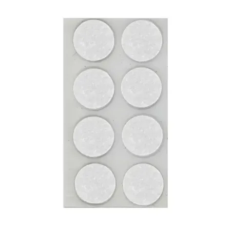 Накладка на мебельные ножки KONSENSA 28 мм круглые фетр цвет белый 8 шт.