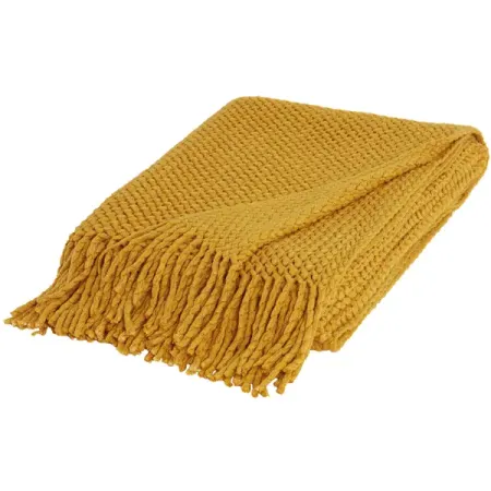 Плед Натали 150x200 см полиэстер цвет горчица