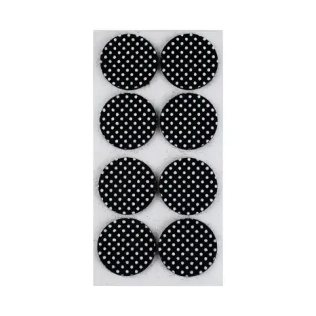 Накладка на мебельные ножки KONSENSA 25 мм круглые резина цвет черный 8 шт.