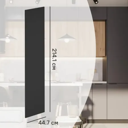 Фасад кухонного шкафа София 44.7x214.1 см KONSENSA ЛДСП цвет серый