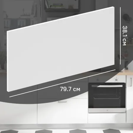 Фасад кухонного шкафа София 79.7x38.1 см KONSENSA ЛДСП цвет белый