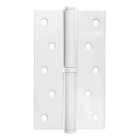 Петля карточная съемная Fuaro левая 125x75x2.5 мм сталь цвет белый петля универсальная fuaro 4bb 125x75x2 5 мм   латунь