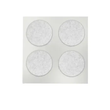 Накладка на мебельные ножки KONSENSA 50 мм круглые фетр цвет белый 4 шт.
