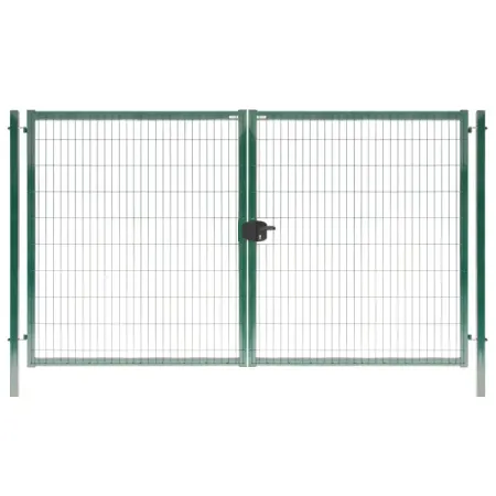 Ворота 3D Medium 350x173 см распашные универсальные RAL 6005 зеленый déjà vu серьги short medium floating crystals earrings