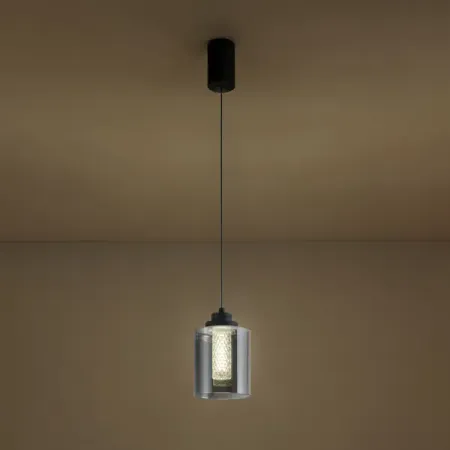 Светильник подвесной Lisse 3 м² нейтральный белый свет цвет черный/серый