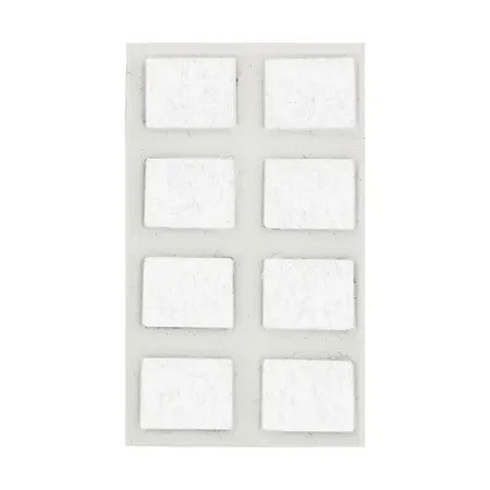 Накладка на мебельные ножки KONSENSA 23x29 мм прямоугольные фетр цвет белый 8 шт.