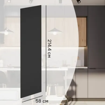 Фальшпанель для колонки София 214.1x58 см KONSENSA ДСП цвет серый