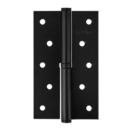 Петля карточная съемная Fuaro левая 125x75x2.5 мм сталь цвет черный петля универсальная fuaro 4bb 125x75x2 5 мм   латунь