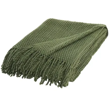 Плед Натали 150x200 см полиэстер цвет зеленый рождественские украшения из акрила снежинки 18 штук