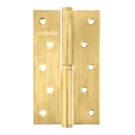 Петля карточная съемная Fuaro 125x75x2.5 мм сталь цвет золото петля универсальная fuaro 4bb 125x75x2 5 мм   латунь