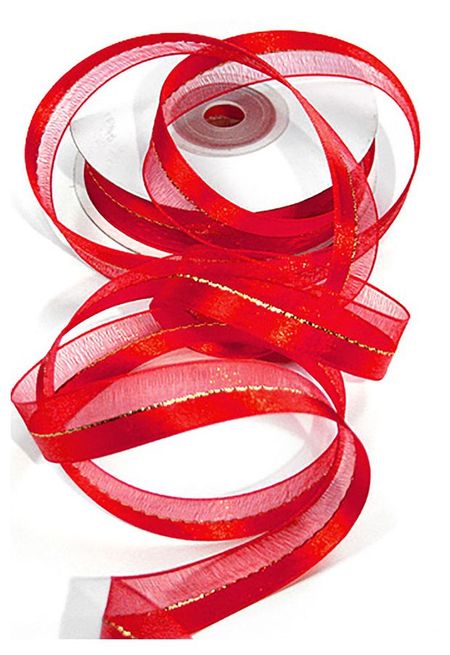 Лента подарочная GrandGift шифон, 1,5см х 20м 1 шт в ассортименте