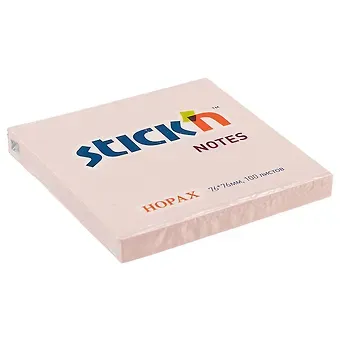 Блок для записей Stick`n Neon notes, розовый, 7.6 х 7.6 см
