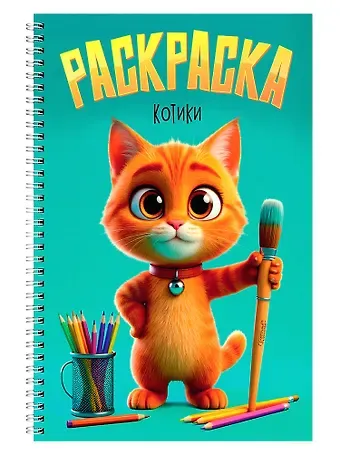 Раскраска. Котики