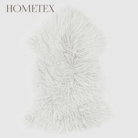 Коврик-накидка 90 см Hometex bleach white ворс 80 мм