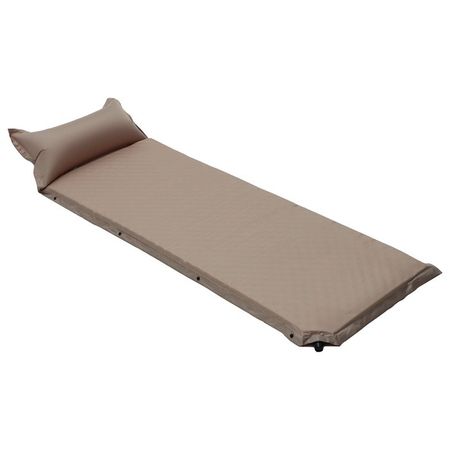 Матрас туристический Maclay бежевый с бордовым 192х67х5 см