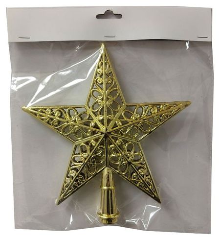 Верхушка для елки Actuel Вокруг света Звезда, 20 см
