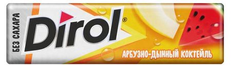 Резинка жевательная Dirol XXL со вкусом арбузно-дынный коктейль, 19 г