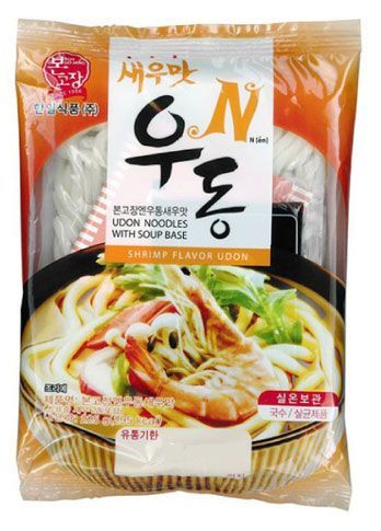 Лапша быстрого приготовления Hanil Удон со вкусом креветки Корея, 225 г