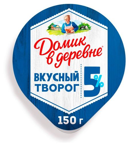 Творог Домик в деревне отборный 5% БЗМЖ, 150 г