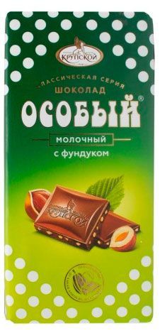 Шоколад молочный Особый с фундуком, 85 г