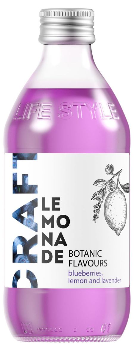 Напиток сильногазированный Starbar Craft со вкусом черники лимона и лаванды, 330 мл