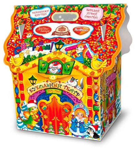 Подарок новогодний сладкий Красный октябрь Терем-теремок, 800 г