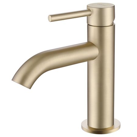 Смеситель для раковины Abber Wasser Kreis золото однорычажный (AF8110G)