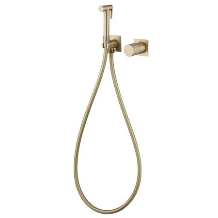 Смеситель с гигиеническим душем встраиваемый Abber Rund со скрытой частью в комплекте золото (AF8725G)