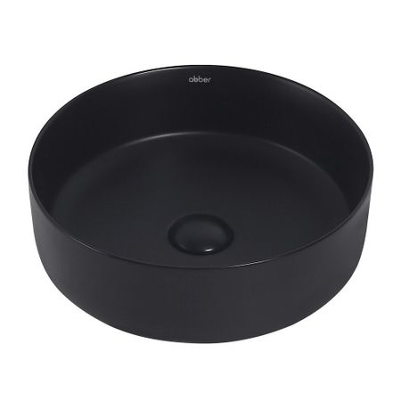 Раковина Abber Bequem 36 см накладная черная матовая (AC2108MB)