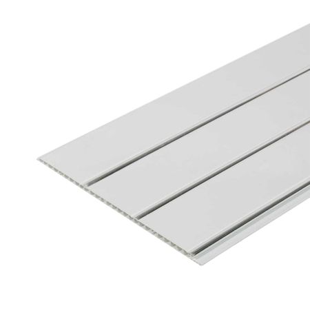 Панель ПВХ 250х3000х8 мм Stella Premium 3-х секционная глянцевая silver line 0,75 кв.м